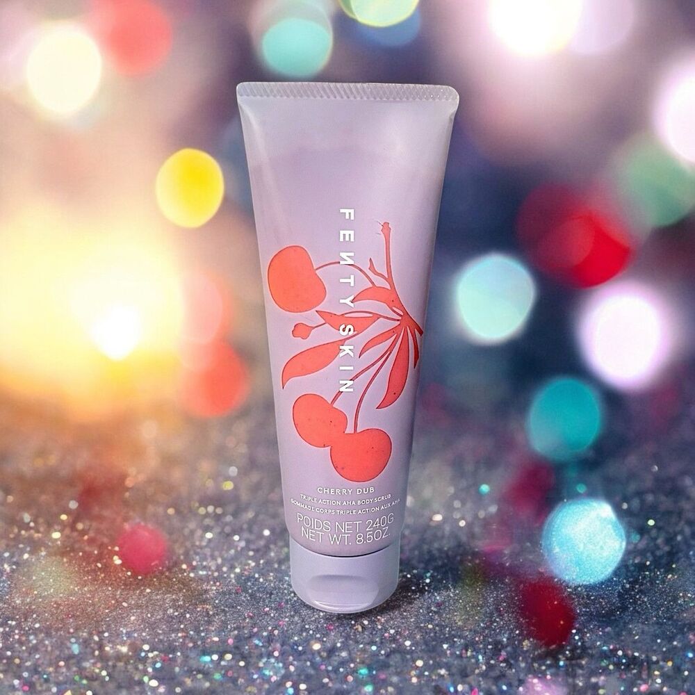 FENTY SKIN Cherry Dub Triple Action AHA Body Scrub 8.50 oz NWOB & Sealed
